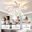 30.7In Ceiling Fan With Lights, Remote Control 3 Color Temperatures,6 Gear Wind Speed Fan Light-2071147441