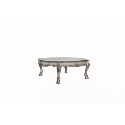Dresden Vintage Bone White Finish Coffee Table