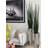 92'' Faux Snake Plant (Sansevieria) Plant in Metal Planter
