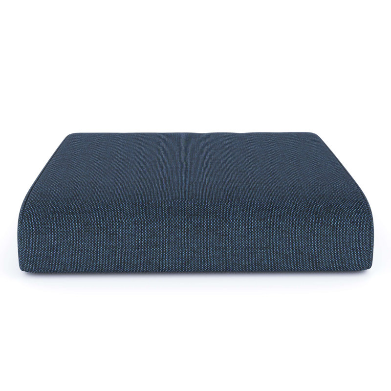 Sunbrella® Outdoor Ottoman Cushion, Sunbrella® Spectrum Indigo, 4" H x 22" W x 20" D