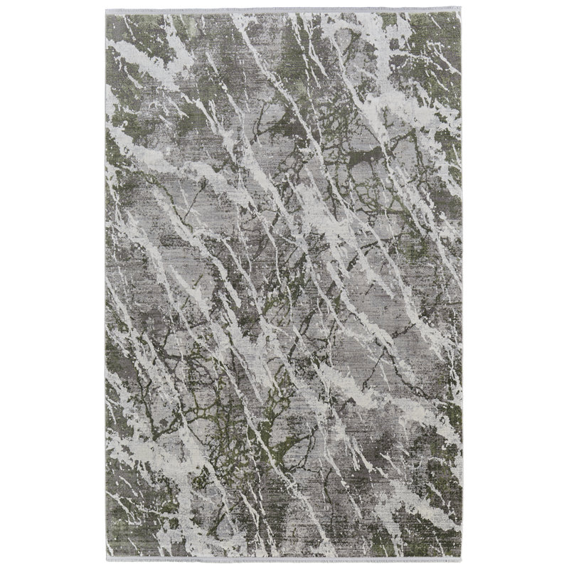 Lindstra Abstract Indoor Rug, Rectangle 3'1" x 5'