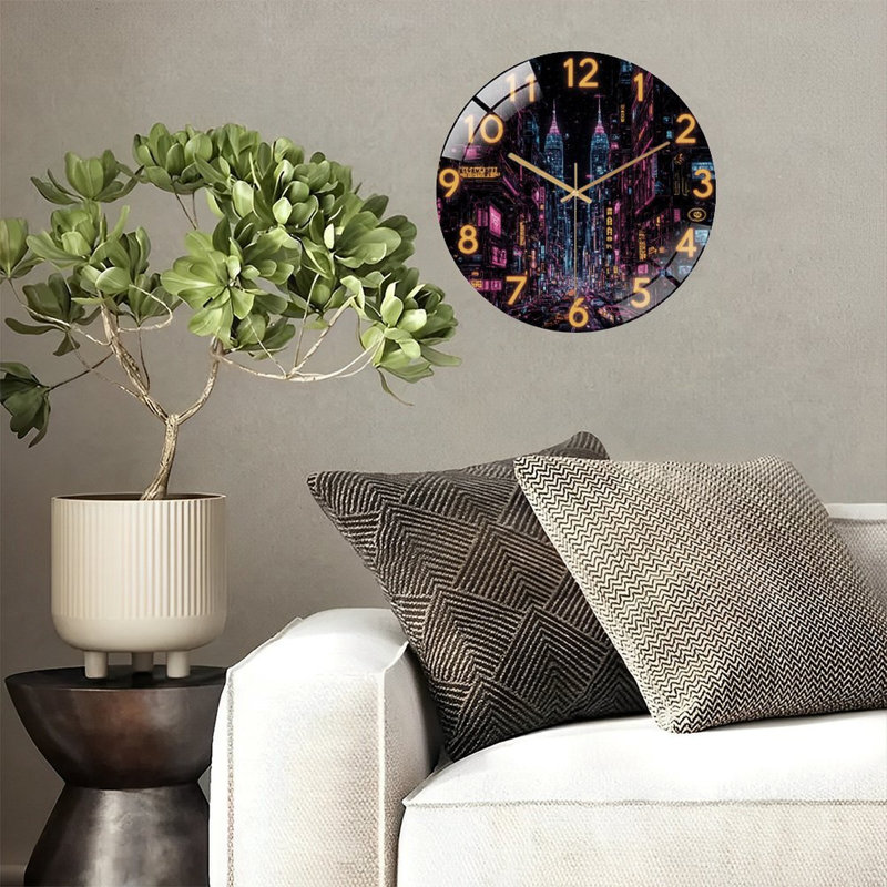 Horloge numérique sur horloge numérique 12 po