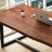 Walnut&Black Rectangular Solid Wood Writing desk-1760780657