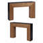 Console 47 po en bois moderne, table d'entrée, table de canapé - Design rustique et contemporain
