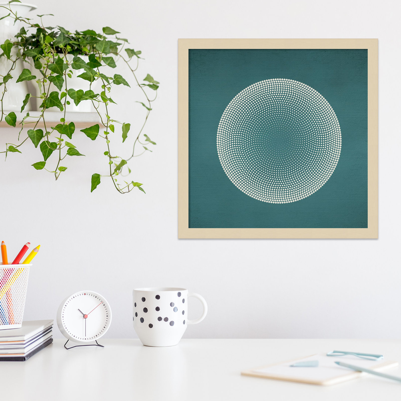 Circles by Incado, Brown, 17" H x 17" W x 1" D