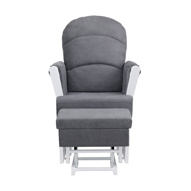 Fauteuil oscillant Essential, Blanc / gris foncé