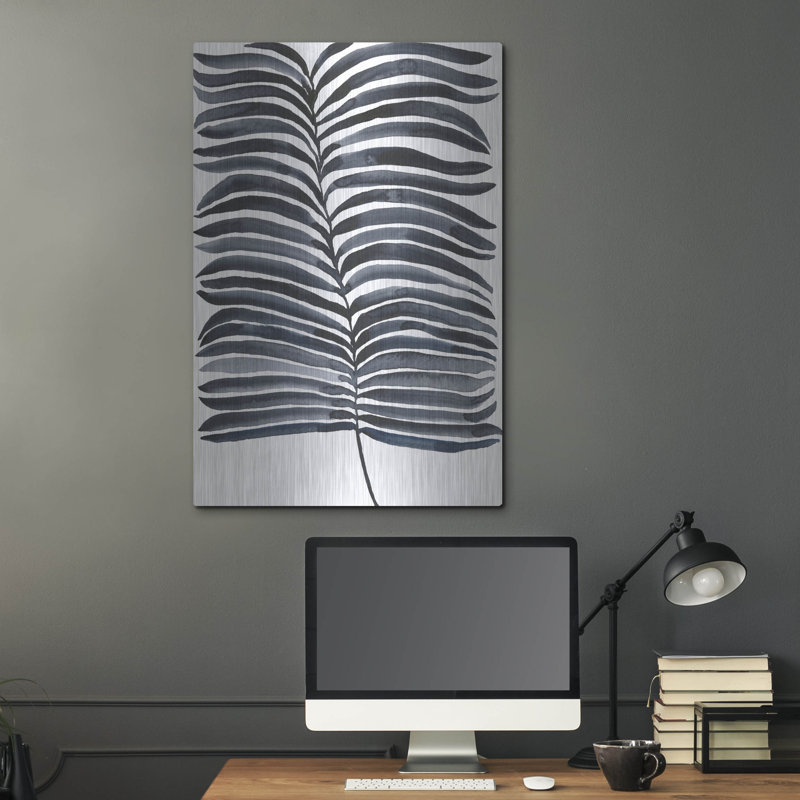 «Indigo Fronds II» par Regina Moore, H 36 po x l 24 po