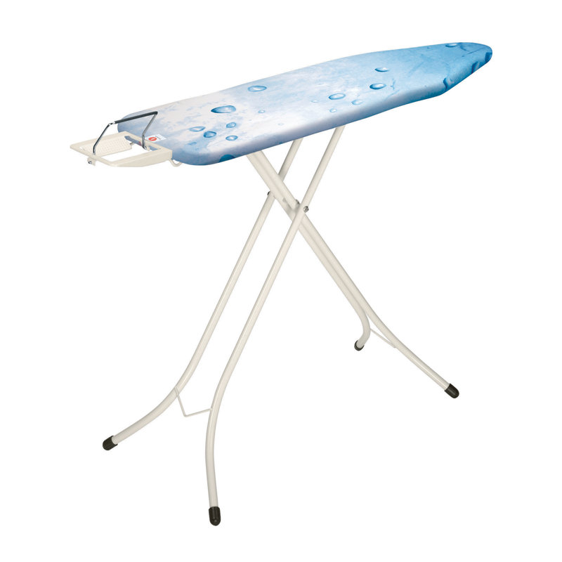 Brabantia Size B Medium Ironing Board with Steam Iron Rest, Ice Water