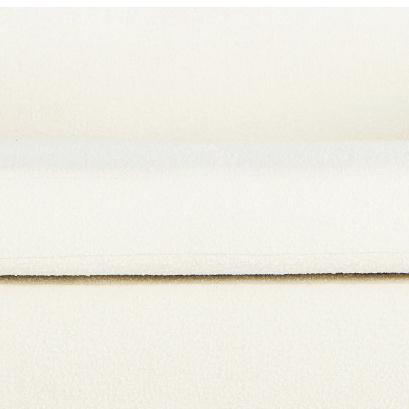 Canapé rembourré 83,75 po Atla, Boucle blanc