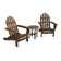 POLYWOOD® Classic Adirondack 3 Piece Seating Group & Reviews | Wayfair