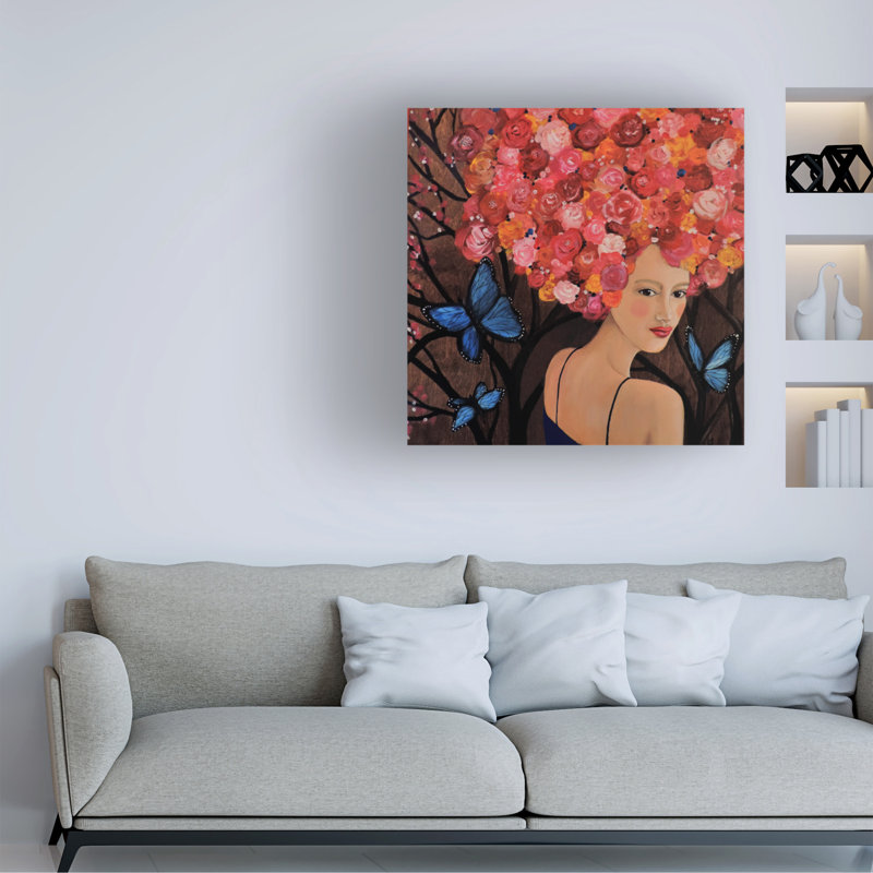 Art sur toile "Alma" par Sylvie Demers, H 24 po x l 24 po x P 2 po