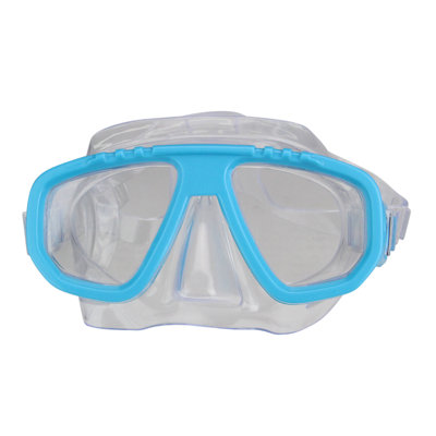 Recreational Swim Mask For Kids - 6.75" - Sea Blue And Clear
