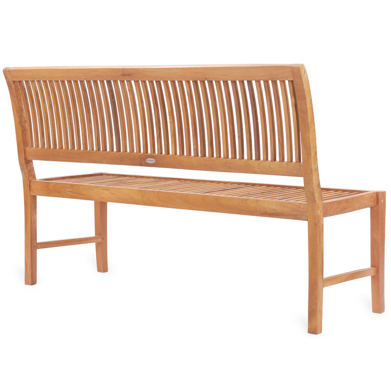 Castle Outdoor Teak Bench, 37" H x 60" W x 20" D