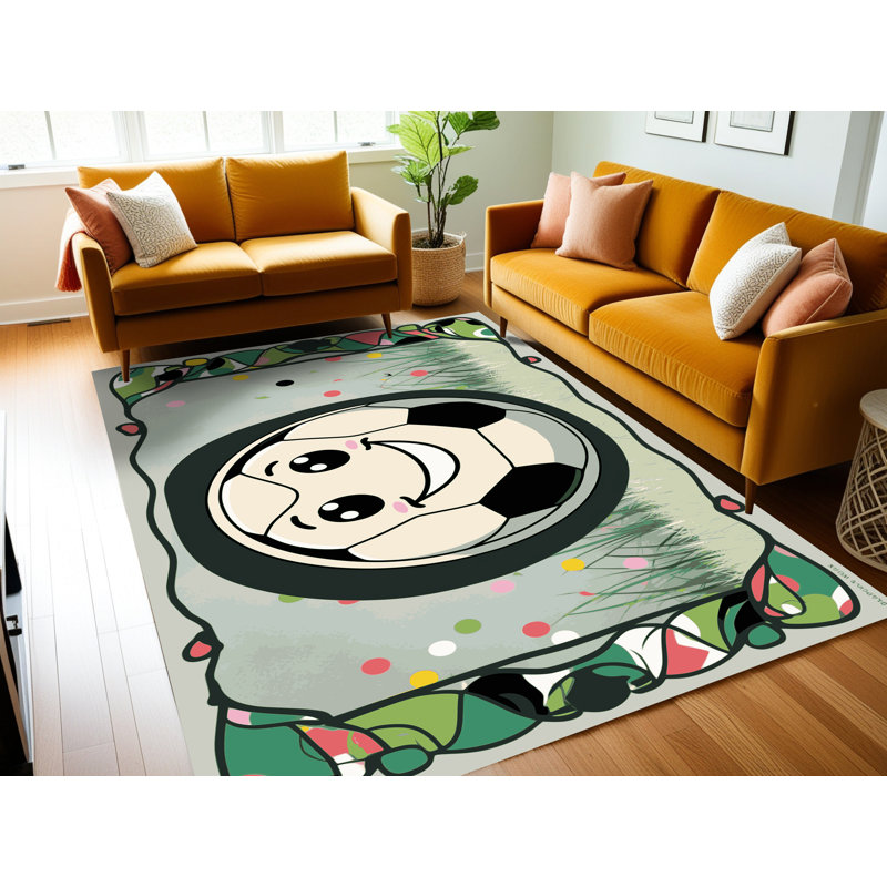 Tapis de football pour enfants Zoomie, Rectangle de 5 pi x 8 pi
