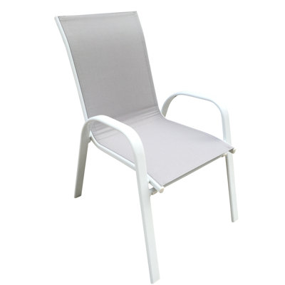 Stackable Outdoor Patio Dining Armchair with Cushion