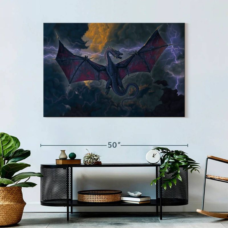 Kelan Thunder Dragon, 32" H x 48" W
