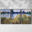«Seine Shores At Vétheuil» par Monet, reproduction sur toile 3 pièces-1750284639-1750284627