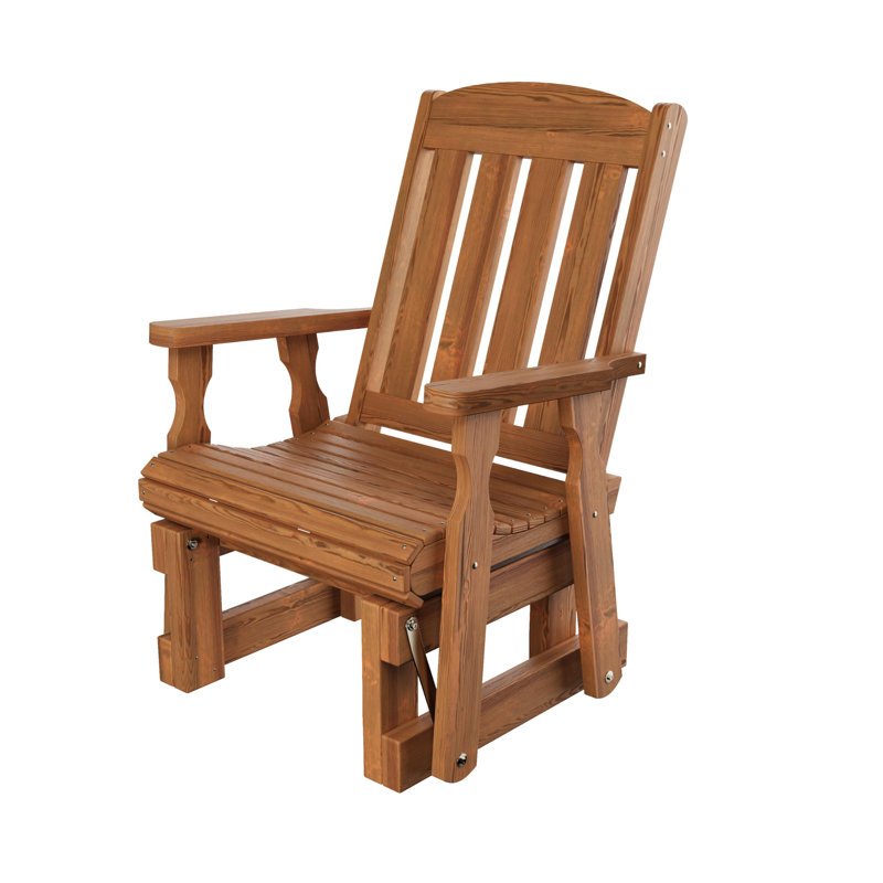 Fauteuil oscillant traité à haut dossier 600 lb, Chêne teinté