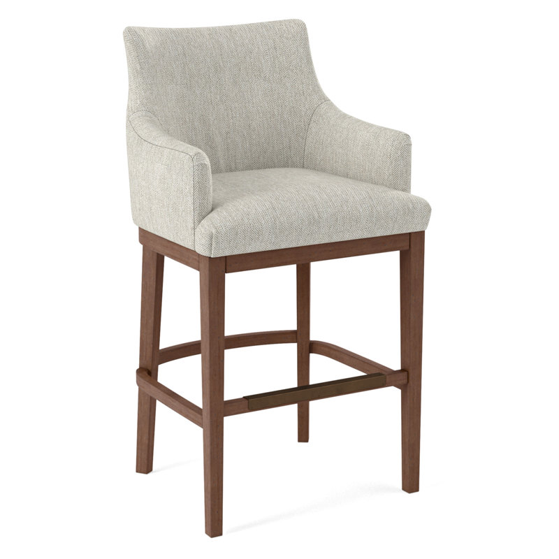 Upholstered Stool, 61641-88, Nutmeg
