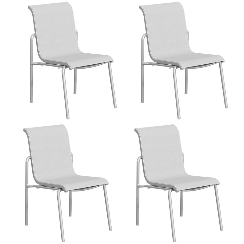 Orso Sling Side Chair, Flint