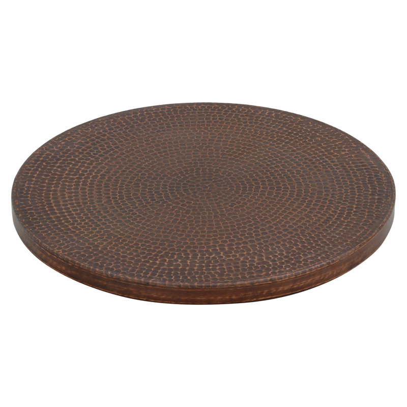 Hammered Copper Lazy Susan, 18"