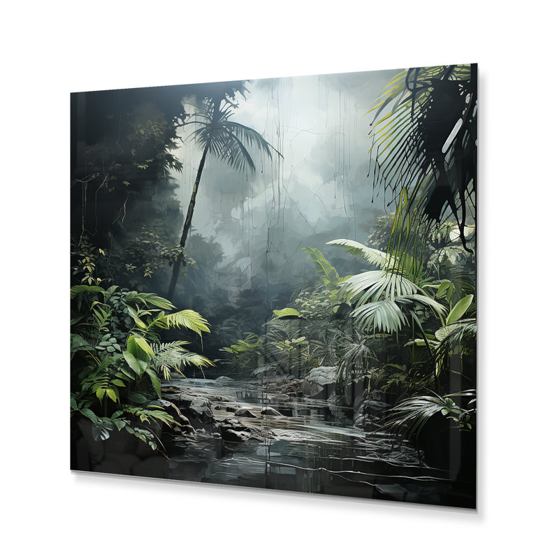 - Décoration murale en métal forêt, H 24 po x l 24 po x P 1 po