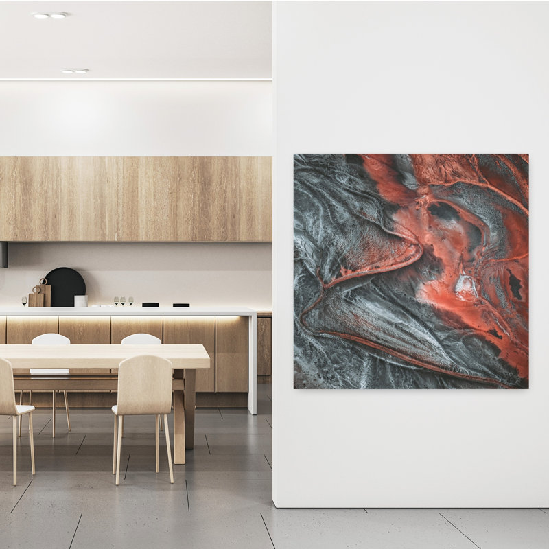 Art contemporain, art moderne abstrait, H 48 po x l 48 po