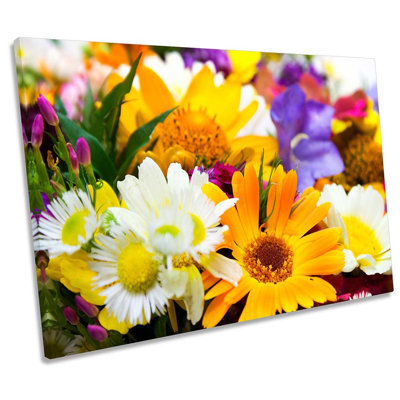 Flower Bouquet Floral - Wrapped Canvas Print