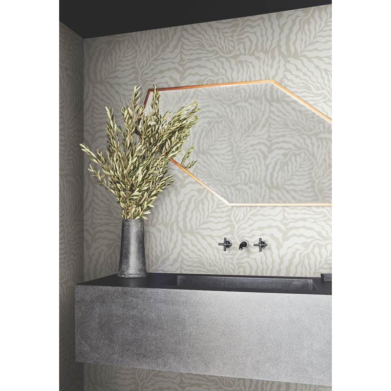 Papier peint Fern Fronds, Beige