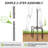 9.4FT String Light Poles with Hook Outdoor Metal Lighting Pole, Garden Party