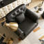 41.3"Upholstered Faux Leather Chair-1727104135-1727104137