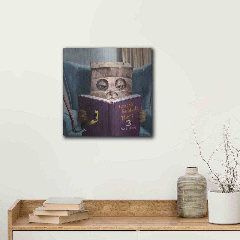 «Cat Burglar 2» par Lucia Heffernan, H 12 po x l 12 po