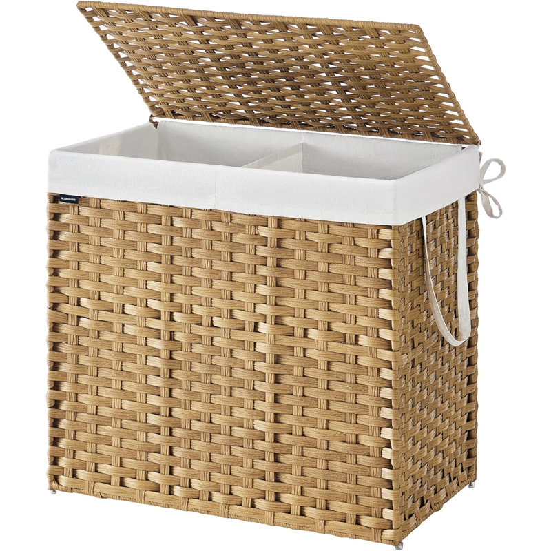 Bhargava Laundry Hamper with Handles, 61 x 66 x 40