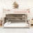 Bunk Bed with Shelving, Color-Changing Lights and Pegboard-149698613-149698602