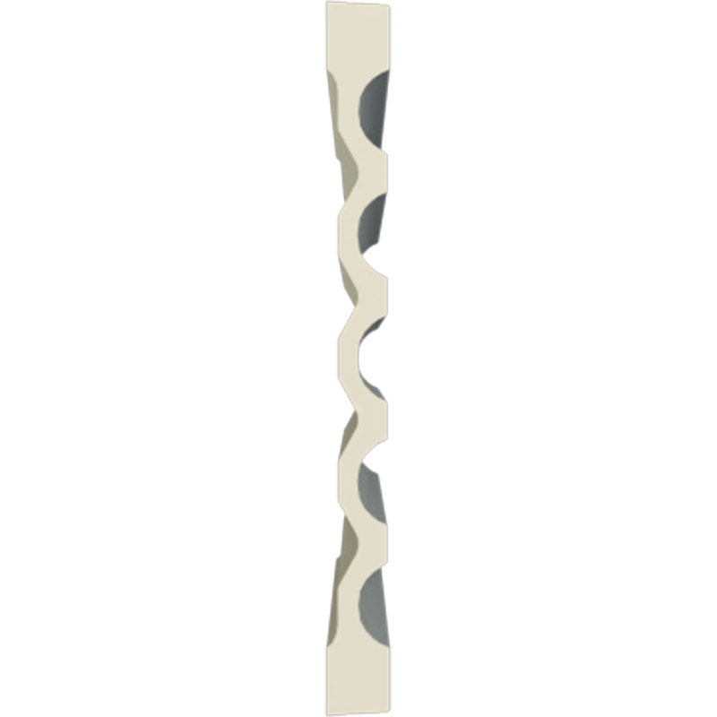 Fluted 12.62'' H x 78.75'' W x 1.12'' D Urethane Casing