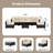 Outdoor 7-Piece Modular Rattan Patio Conversation Set with Cushions-130294498-104223722