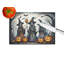 Witches Spooky Halloween Glass Cutting Board Large