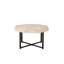 Vintage Octagonal Patchwork Wood Coffee Table, 30 Inch, Cross Metal Legs, Simple Assembly And Maintenance, Living Room Furniture Easy To Assemble & Maintain,