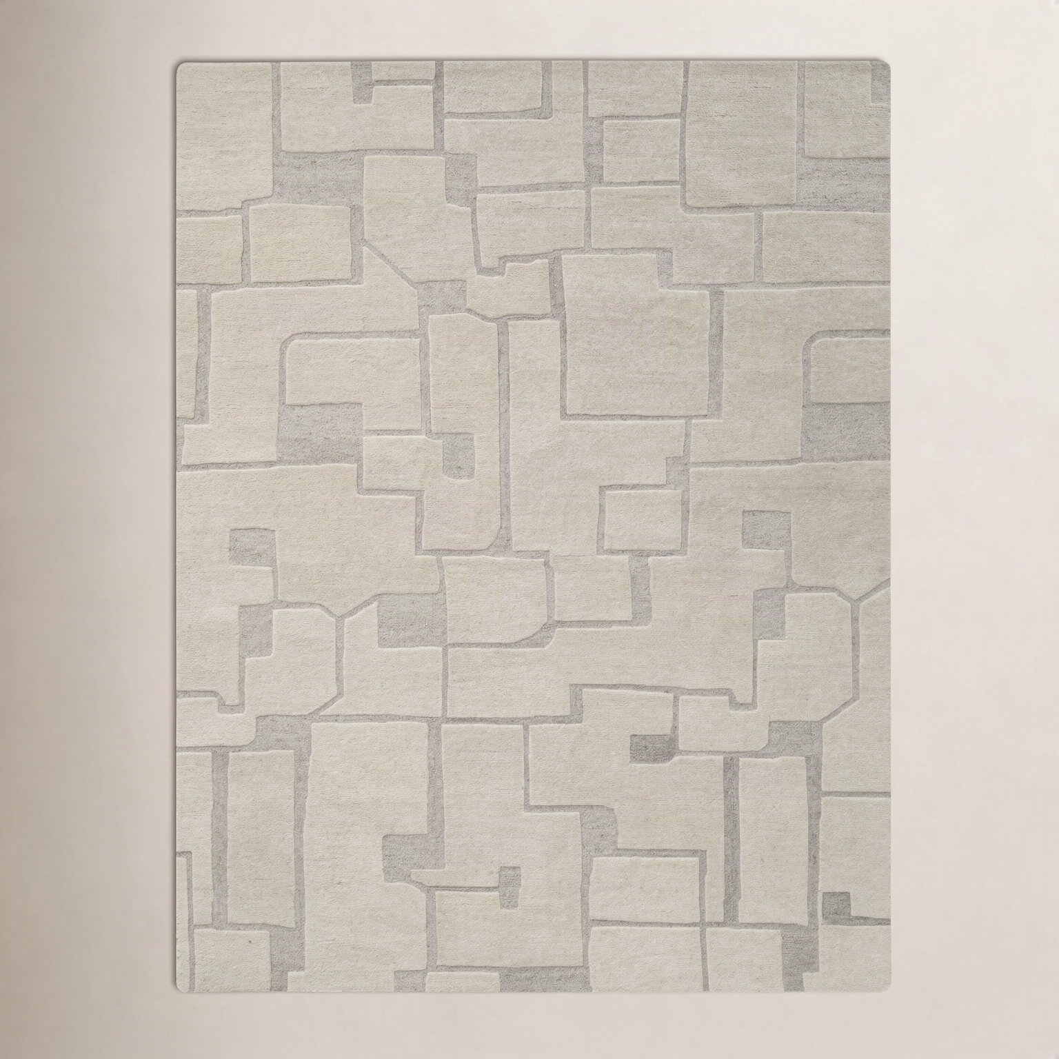 Lira Hand-Tufted Abstract Wool Rug, Rectangle 5' x 7'6"