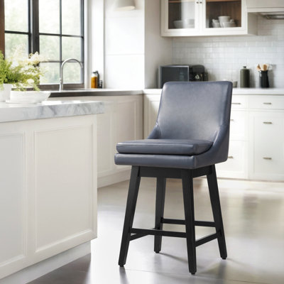 Tabouret de comptoir pivotant 26 po Aleksy