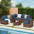 Bhairavi 6 - Person Modular Patio Conversation Set with Cushions-993953749