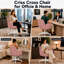 Fauteuil d'appoint moderne à large siège en velours côtelé moderne avec accoudoirs rabattables à 5 positions, hauteur réglable, dossier inclinable, pivot à 360 ° et roulettes-1844865623