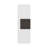 Magna Medicine 38"H Single Door Cabinet, Three Shelves, White/Dark Walnut-2066689465