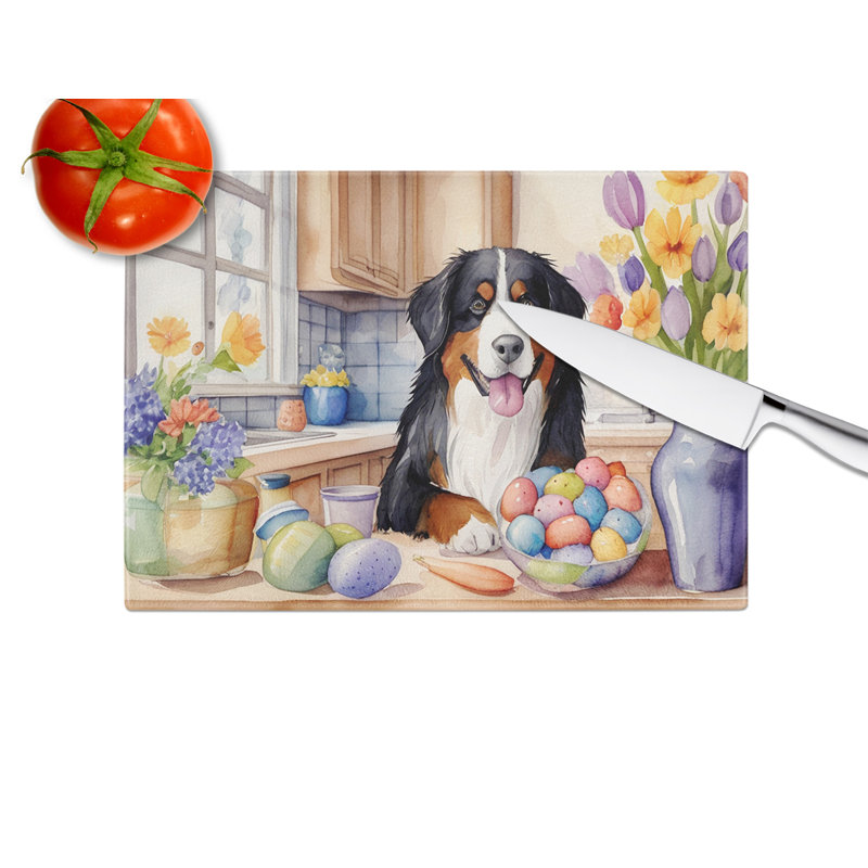 Planche à découper en verre pour bouvier bernois Decorating