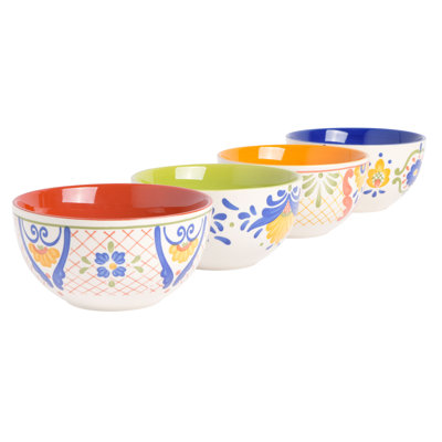 4 Piece 24 oz. Cereal Bowl Set
