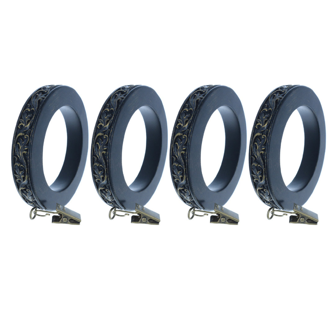 Lockwood Curtain Rings (Set of 4) Ophelia & Co. 