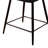 Upholstered Counter Stool with Metal Frame