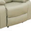 Causeuse inclinable de 68 po en cuir végétalien de qualité supérieure avec console centrale et porte-gobelets-125210878