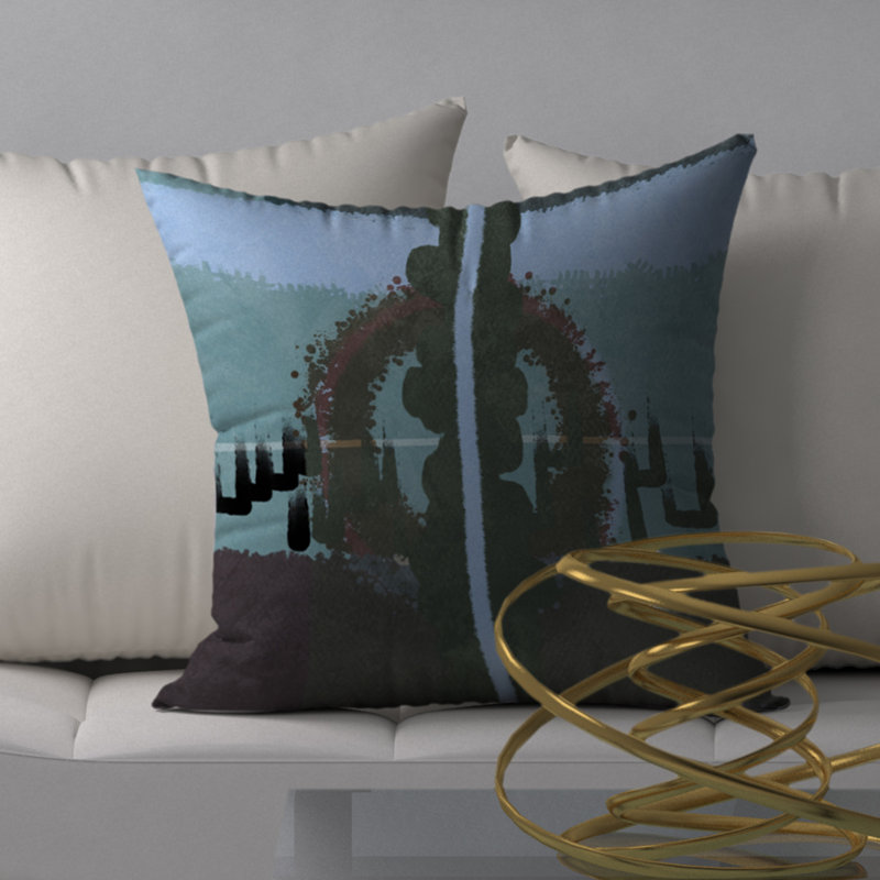 Reversible Throw Pillow, 20" x 20"