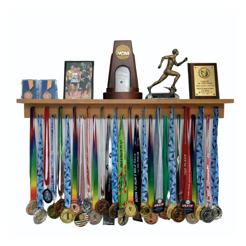Liliannah Premium 36 inch Trophy and Award Display, Walnut